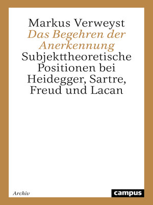 cover image of Das Begehren der Anerkennung